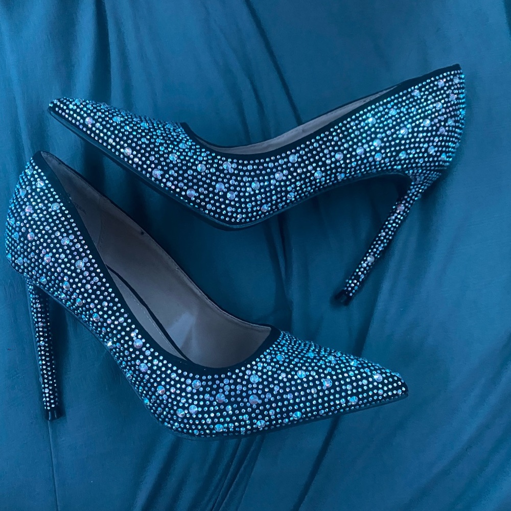 Blinged out heels